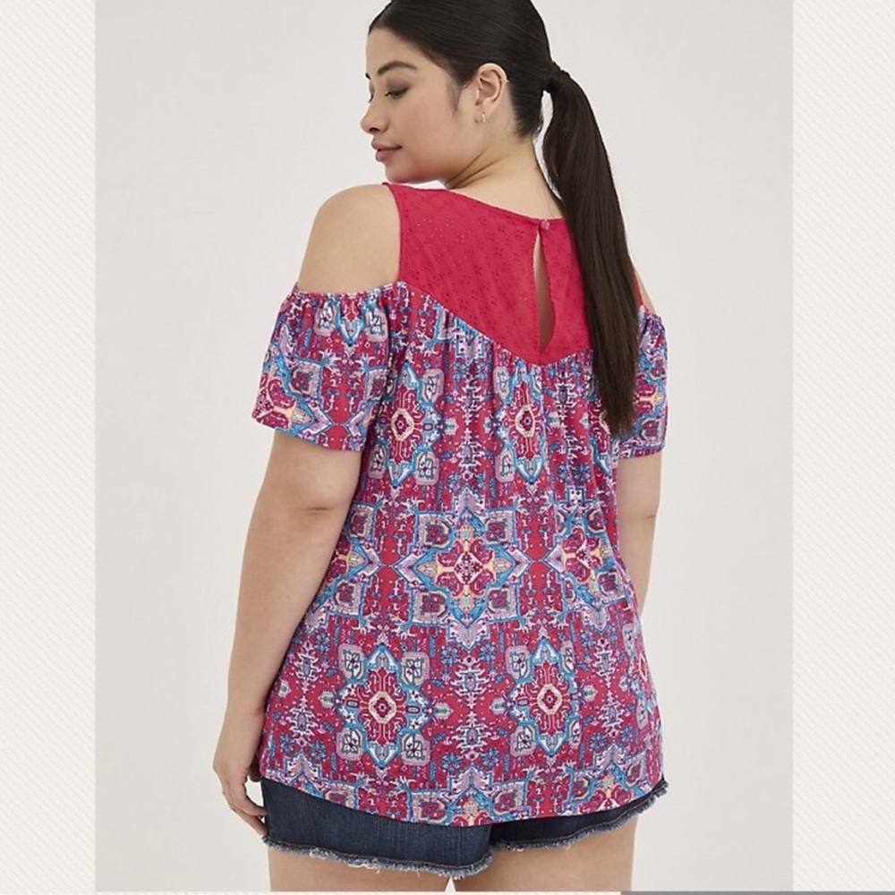 Torrid Super Soft cold shoulder shirt - Picture 2 of 6